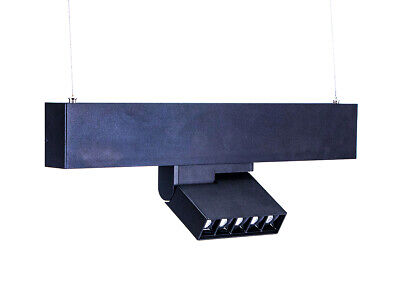 Lampada Led Lineare Regolabile 5X2W 24V Caldo 3000K CRI 90 UGR 19 Per Sistema