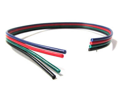 Cavo Filo Elettrico Quadri Polare 4 X 0,25 mmq Per Striscia Led RGB 1 Metro <p