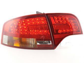 Coppia Fari Fanali Posteriori Tuning LED A4 B7 (8E) Berlina 04-07 rosso/ne