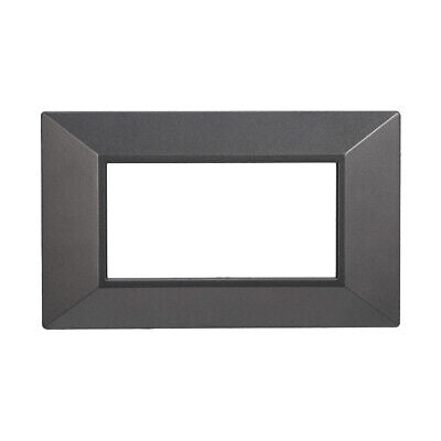 ETTROIT Placca Piramide Serie Moon 4P Colore Accaio Scuro Compatibile Con