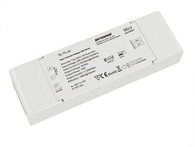 Alimentatore Dimmerabile CV 24V 75W Triac + Pulsante N.O. Varialuce Su 220V Per