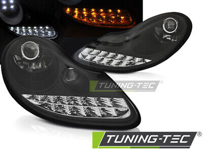 HEADLIGHTS DAYLIGHT BLACK fits  BOXSTER 96-04 /911 996