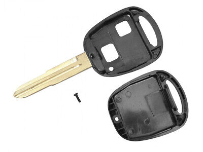 Guscio Chiave Telecomando 2 Posti Tasti Vuoti Con Lama TOY41 Batteria Su