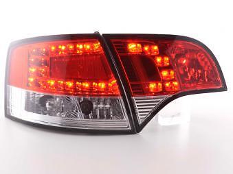 Coppia Fari Fanali Posteriori Tuning LED A4 Avant (8E) 04-08 rosso/chiaro