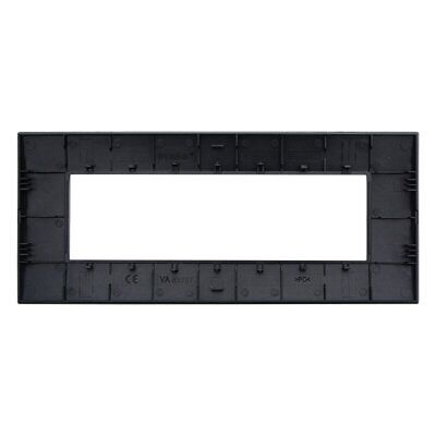 ETTROIT Placca Plastica Serie Venus 7P Colore Acciaio Scuro Compatibile Con