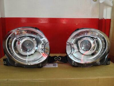 Coppia Set fari fanali anteriori tuning 500 lenticolari stile abarth Alogeni H7