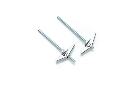 2 pcs Tassello a Farfalla in Acciaio con Barra Filettata M5x100mm