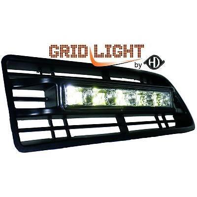 Coppia Luci Diurne Dayline DRL TUNING GOLF IV 97-03 con griglia paraurti a L
