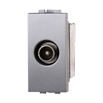 ETTROIT Connettore Presa TV Terminale Maschio Colore GRIGIO Compatibile Con