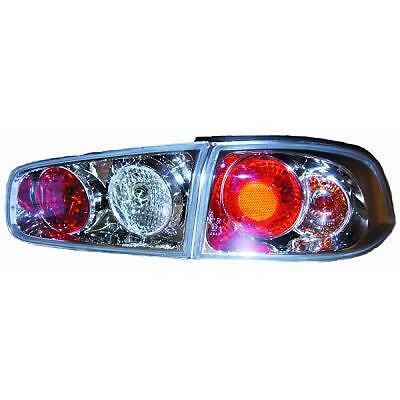 Coppia fari fanali posteriori TUNING LAGUNA 01-05 berlina cromati