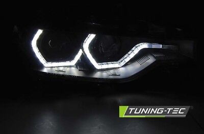 Coppia Fari Fanali Anteriori Tuning F30/F31 2011-2015 ANGEL EYES LED DRL Alogeni