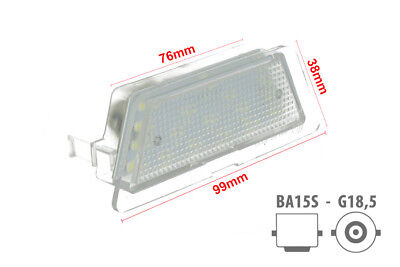 Coppia set Plafoniere Luci Targa Tuning G HATCHBACK 1998 > 2004 LED