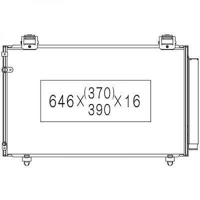 Condensatore clima AVENSIS 04/2003