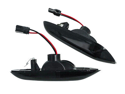 Kit Freccia Laterale a Led Side Marker Lente Nero Fume Luce Arancione Per E