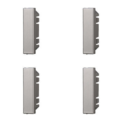 ETTROIT 4 Pezzi Copritasti Copriforo Falso Polo 1/2P Mezzo Modulo Posto Grigio
