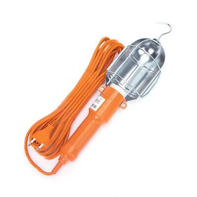 Lampada da Lavoro con Interruttore per Lampade E27 (Non Incluso) Max 60W, Cavo