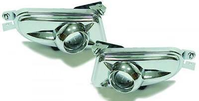 Coppia set fendinebbia TUNING Classe E W210 95-02 cromati LENTICOLARE