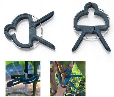 30 Pezzi Clips per Piante Sostegno Rampicanti Pinze a Morsetti Giardino 42mm