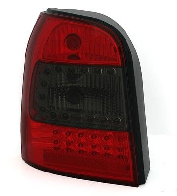 Coppia Fari Fanali Tuning LED Luci Posteriori A4 B5 Avant Fume' Rosso