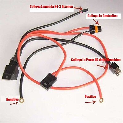Cablaggio Indipendente Rele Stabilizzatore Corrente H4 Bixenon (PER UNA LAMPADA)