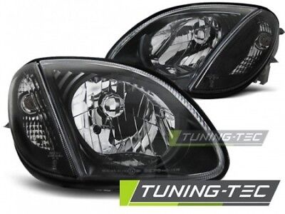 Coppia SET Fari Fanali Anteriori Tuning R170 SLK (04.1996-2004) Nero H4