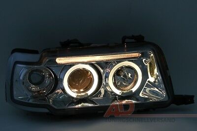 Coppia Angel Eyes Fari fanali Tuning per 80 B4 cromati