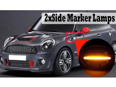 Kit Freccia Laterale a Led Side Marker Dinamica Lente Fume Cooper R55 R56