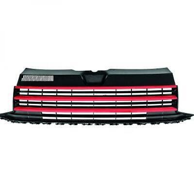 Calandra griglia TUNING T6 CARAVELLE MULTIVAN 15-19 nera rossa GTI