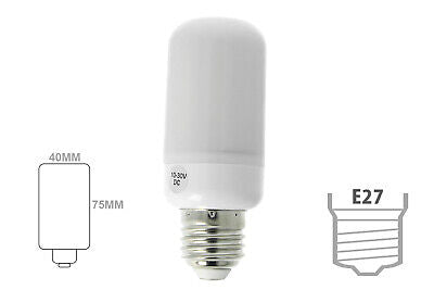 Lampada Led E27 DC 24V AC/DC 12V 8W Bianco Caldo Forma Mais Pannocchia