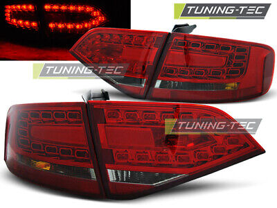 FANALI POSTERIORI A LED FUMO ROSSO per A4 B8 08-11 SEDAN