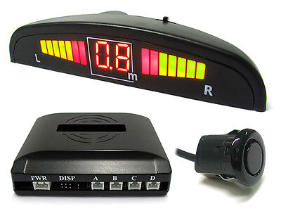 Kit 4 Sensore di Parcheggio Staccabile 18mm Slim Display Led Cicalino SB-316S-4-