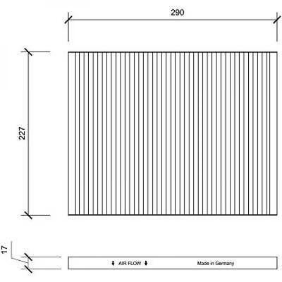 Filtro abitacolo antipolline OMEGA B