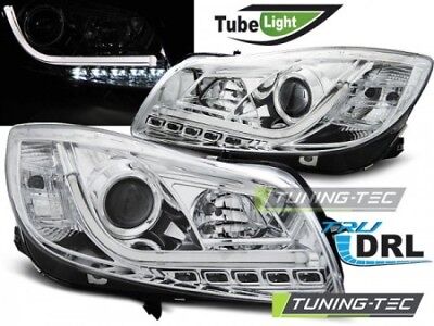 Coppia Fari Fanali Anteriori Tuning INSIGNIA 08-12 Cromato TUBE LIGHTS