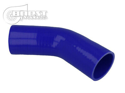 Gomito manicotto siliconico 4 strati  Curva in silicone 45° gradi 60mm blu