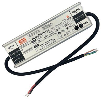MeanWell HLG-240H-12A Alimentatore Led Driver IP67 192W 12V 16A Input 220V e