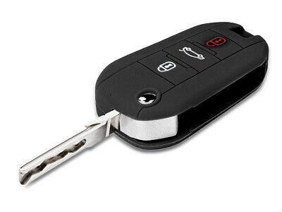 Guscio Chiave Telecomando 3 Tasti Bagagliaio Con Lama HU83 Batteria Su Circuito
