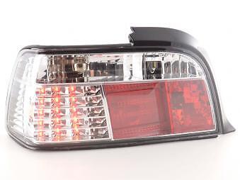 Coppia Fari Fanali Posteriori Tuning LED serie 3 E36 Coupe 92-98 cromati