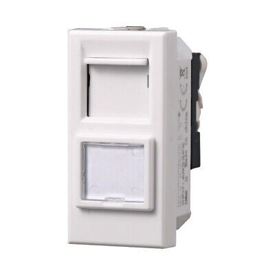 ETTROIT Connettore Rete Presa Dati RJ45 CAT6 Colore Bianco Compatibile Con