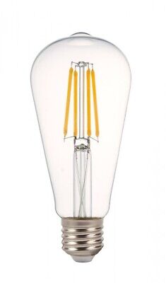 Lampada Filo Led a Filamento E27 ST64 4W Bianco Caldo 2200K Cover Amber Vintage