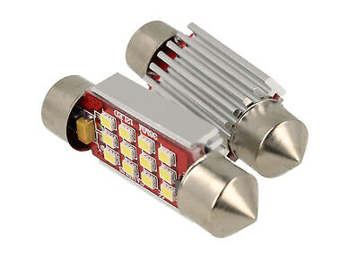 Lampada Led Siluro Canbus Pro 42mm 12 Smd 2016 No Errore CC 12V 3W Polarita