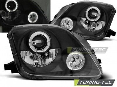 Coppia Fari Fanali Anteriore Tuning PRELUDE 1997-2001 ANGEL EYES Nero