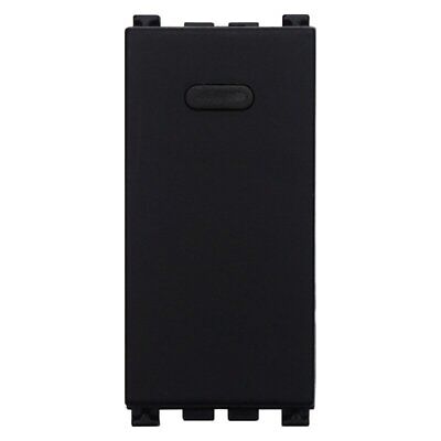 ETTROIT Invertitore 1P 16A Unipolare Colore Nero Compatibile Con Vimar Arke
