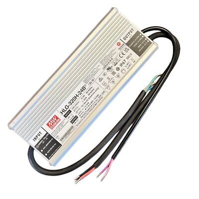 MeanWell HLG-320H-24B Alimentatore IP67 320W 24V 13,34A Dimmerabile 1-10V PWM