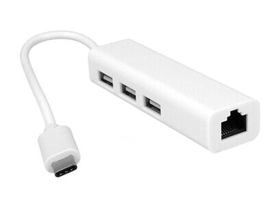 Adattatore USB C Ethernet Con 3 Porte USB-A 2.0 <ul><li>Con l'adattatore type