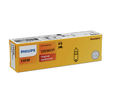 LOTTO DI 10 PEZZI Philips H6W 12V6W BAX9s CP
