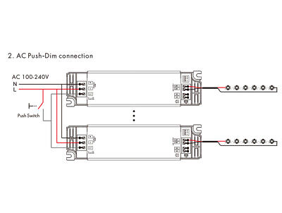 Led Driver CC Dimmerabile 15W Pulsante + RF Corrente Costante Modulare 150mA