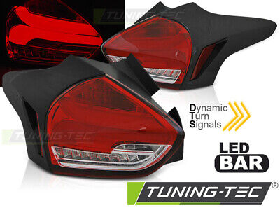 FOCUS 3 15-18 HATCHBACK RED WHITE SEQ LED