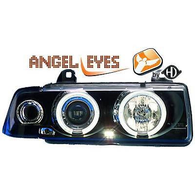 Coppia fari fanali anteriori TUNING Serie 3 E36 92-98 berlina touring angel