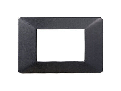 ETTROIT Placca Plastica Serie Starlight 3P Colore Acciaio Scuro Compatibile Con