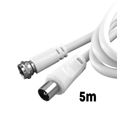 Cavo Coassiale Antenna TV con Connettore F Maschio a RF per Satellitare SAT